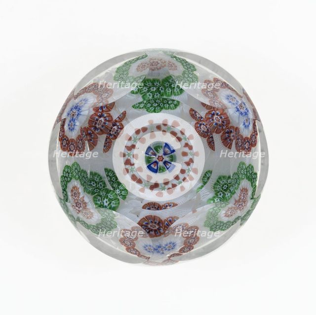 Paperweight, Baccarat, c. 1845-60. Creator: Baccarat Glasshouse.
