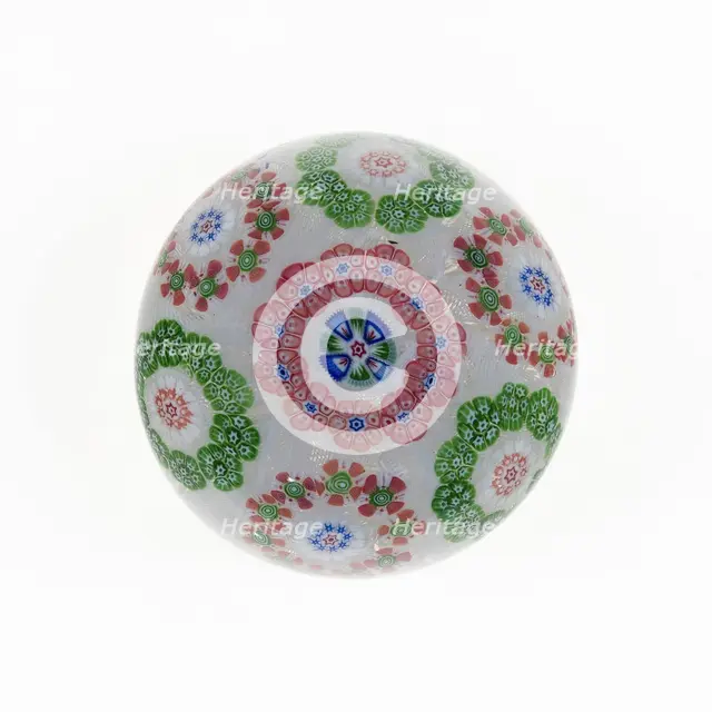 Paperweight, Baccarat, c. 1845-60. Creator: Baccarat Glasshouse.