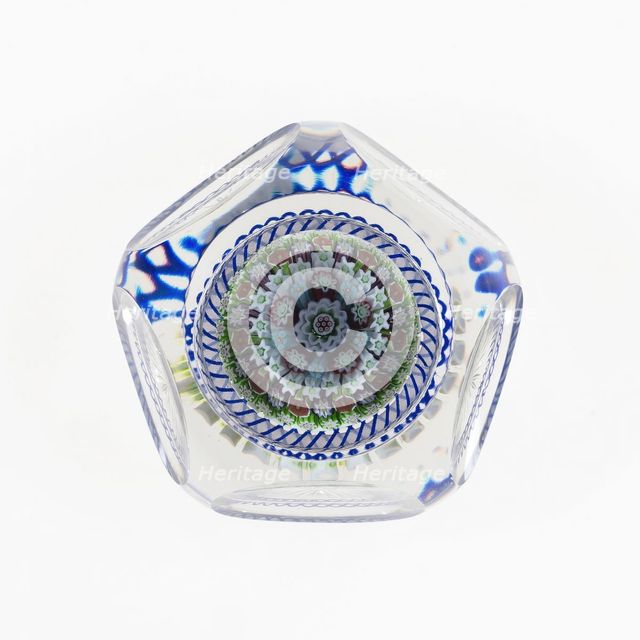 Paperweight, Baccarat, c. 1845-60. Creator: Baccarat Glasshouse.