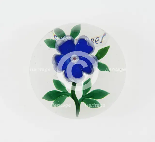 Paperweight, Baccarat, c. 1845-60. Creator: Baccarat Glasshouse.