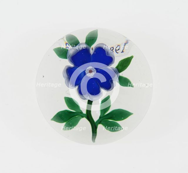 Paperweight, Baccarat, c. 1845-60. Creator: Baccarat Glasshouse.