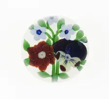 Paperweight, Baccarat, c. 1845-60. Creator: Baccarat Glasshouse