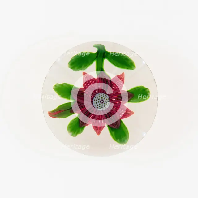 Paperweight, Baccarat, c. 1845-60. Creator: Baccarat Glasshouse.