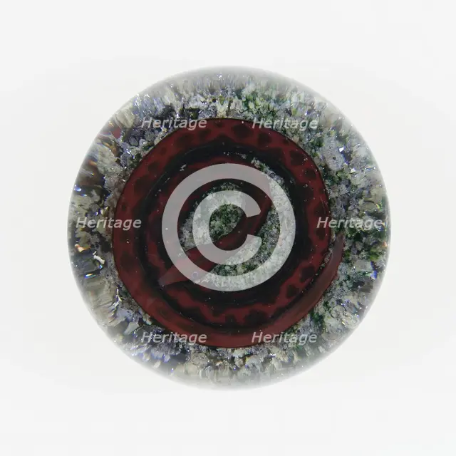 Paperweight, Baccarat, c. 1845-60. Creator: Baccarat Glasshouse.