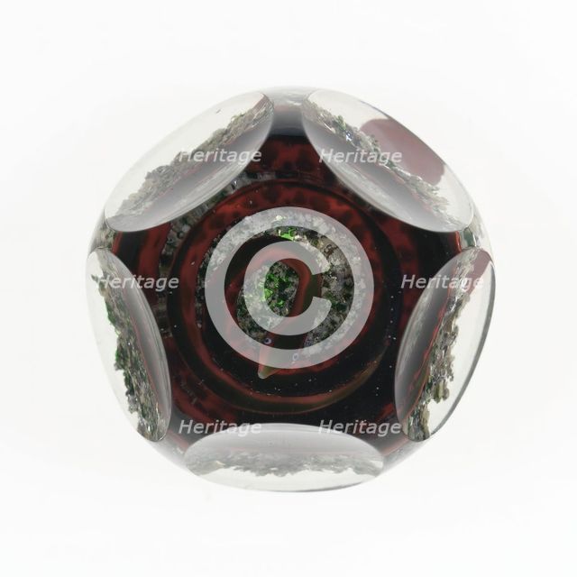 Paperweight, Baccarat, c. 1845-60. Creator: Baccarat Glasshouse.