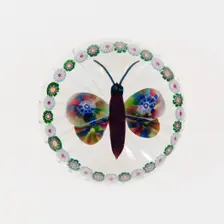 Paperweight, Baccarat, c. 1845-60. Creator: Baccarat Glasshouse
