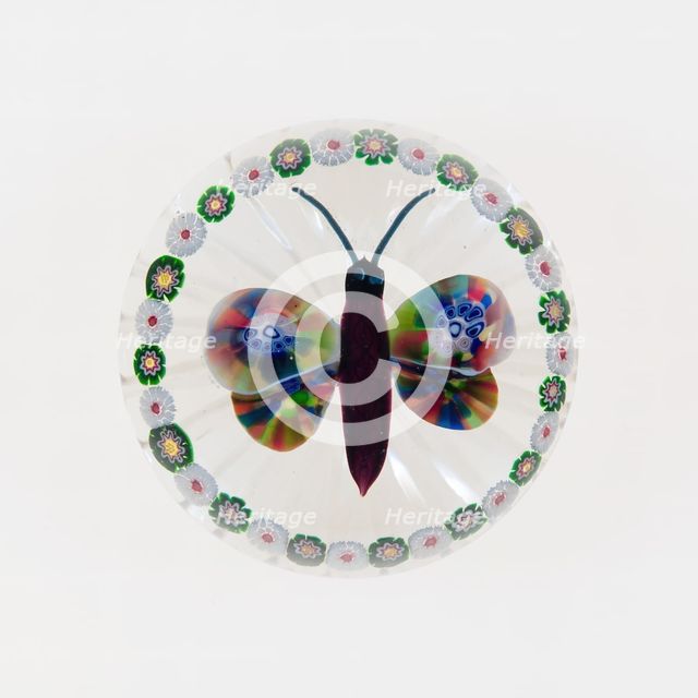 Paperweight, Baccarat, c. 1845-60. Creator: Baccarat Glasshouse.