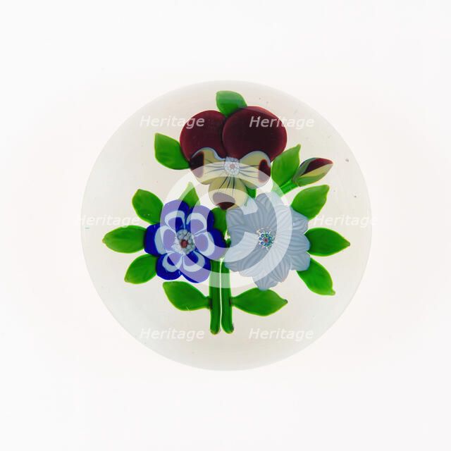 Paperweight, Baccarat, c. 1845-60. Creator: Baccarat Glasshouse.