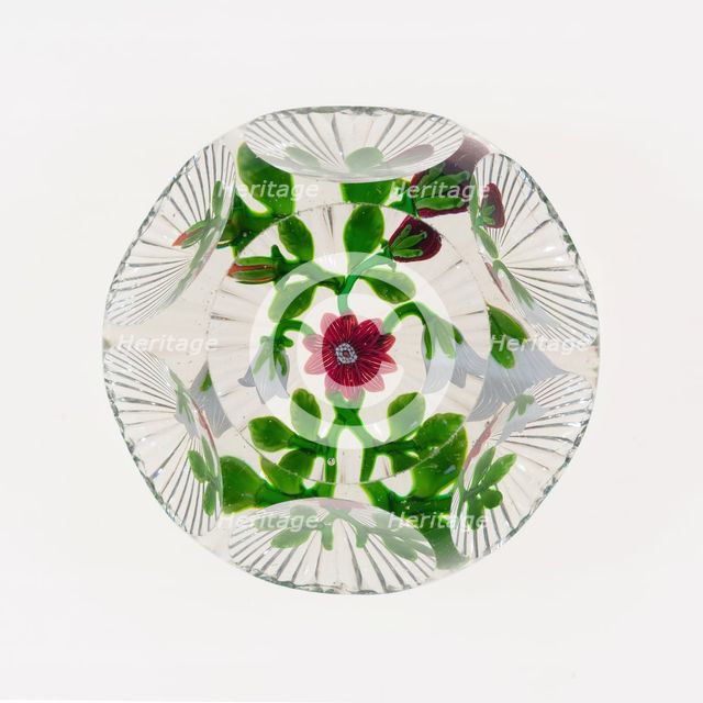 Paperweight, Baccarat, c. 1845-60. Creator: Baccarat Glasshouse.