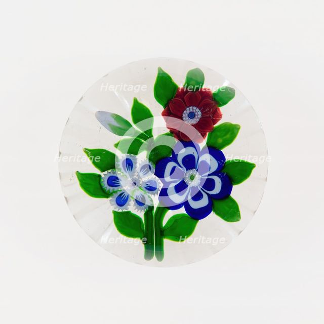 Paperweight, Baccarat, c. 1845-60. Creator: Baccarat Glasshouse.
