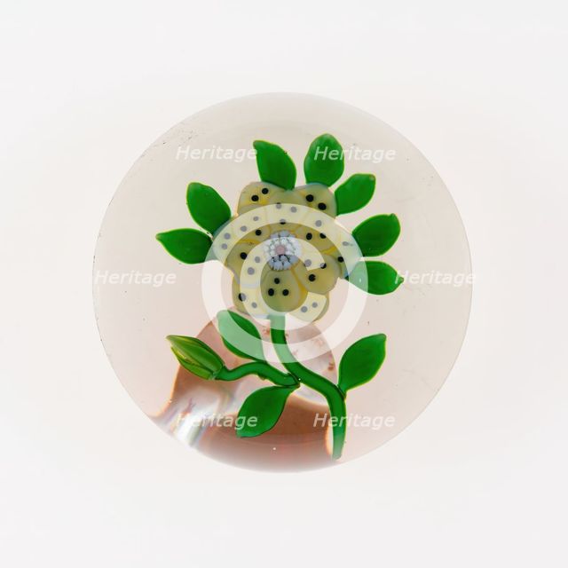 Paperweight, Baccarat, c. 1845-60. Creator: Baccarat Glasshouse.