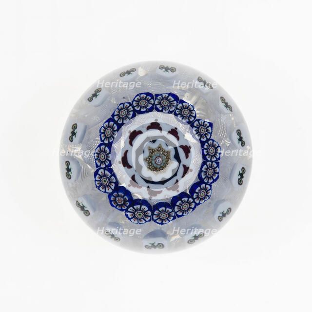 Paperweight, Baccarat, c. 1846-55. Creator: Baccarat Glasshouse.