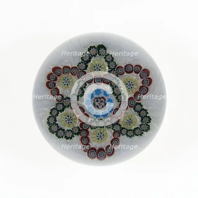 Paperweight, Baccarat, c. 1846-55. Creator: Baccarat Glasshouse.