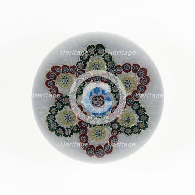 Paperweight, Baccarat, c. 1846-55. Creator: Baccarat Glasshouse.