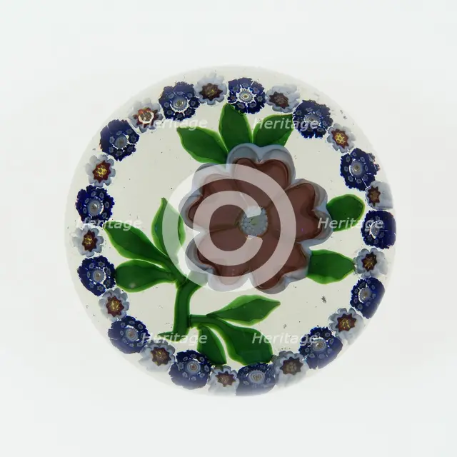 Paperweight, Baccarat, c. 1848-55. Creator: Baccarat Glasshouse.
