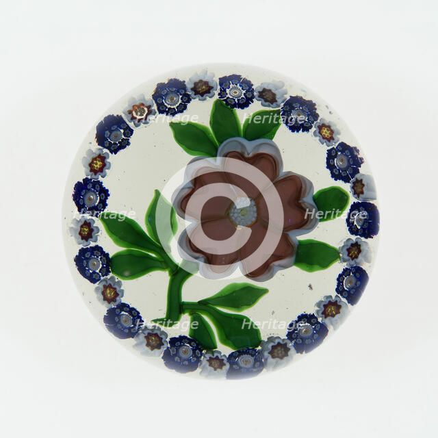 Paperweight, Baccarat, c. 1848-55. Creator: Baccarat Glasshouse.