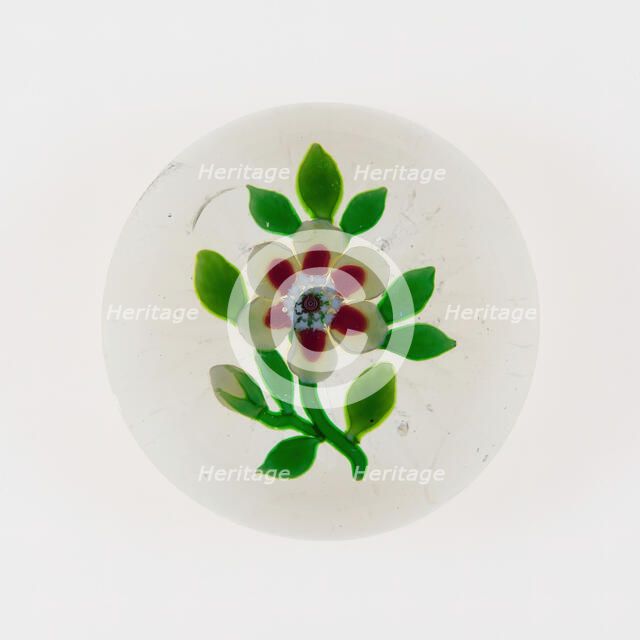 Paperweight, Baccarat, c. 1848-55. Creator: Baccarat Glasshouse.