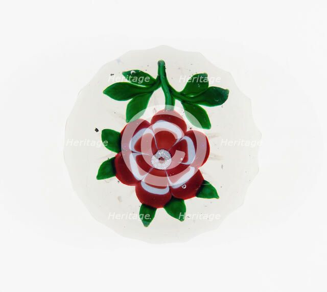 Paperweight, Baccarat, c. 1848-55. Creator: Baccarat Glasshouse.