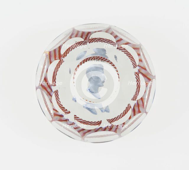 Paperweight, Baccarat, Mid 19th century. Creator: Baccarat Glasshouse.