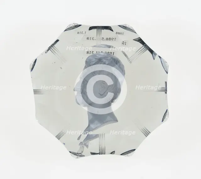 Paperweight, Baccarat, Mid 19th century. Creator: Baccarat Glasshouse.