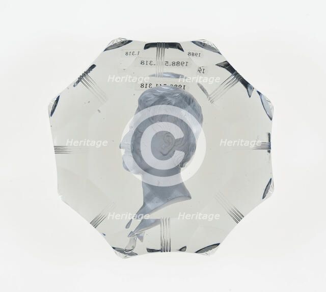 Paperweight, Baccarat, Mid 19th century. Creator: Baccarat Glasshouse.