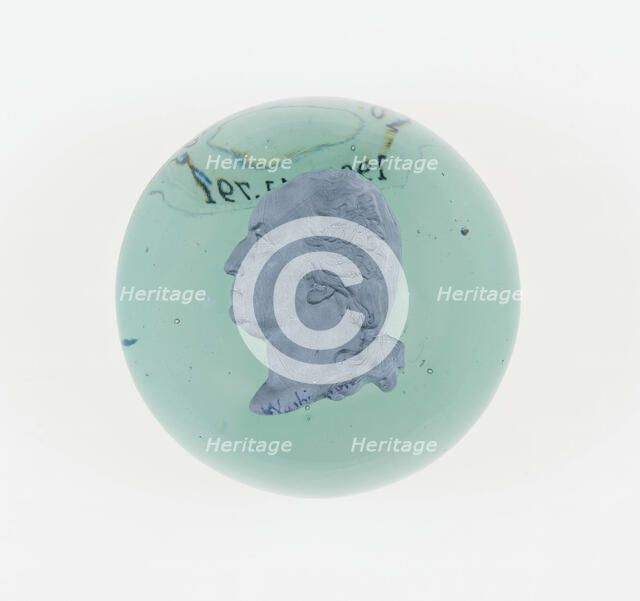 Paperweight, Baccarat, Mid 19th century. Creator: Baccarat Glasshouse.