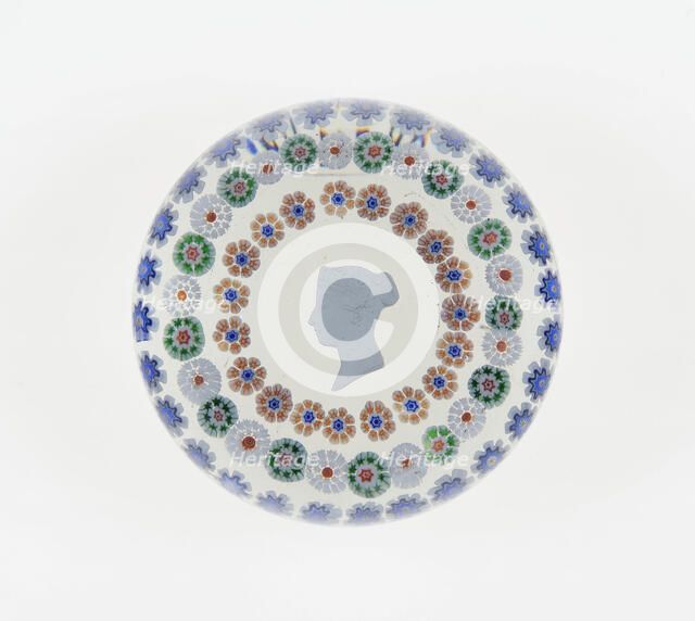 Paperweight, Baccarat, Mid 19th century. Creator: Baccarat Glasshouse.