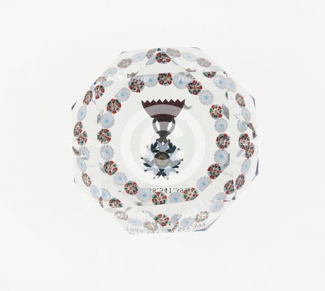 Paperweight, Baccarat, Mid 19th century. Creator: Baccarat Glasshouse.