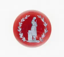 Paperweight, Baccarat, Mid 19th century. Creator: Baccarat Glasshouse