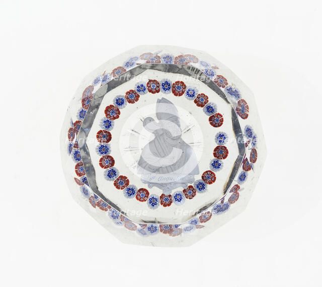 Paperweight, Baccarat, Mid 19th century. Creator: Baccarat Glasshouse.