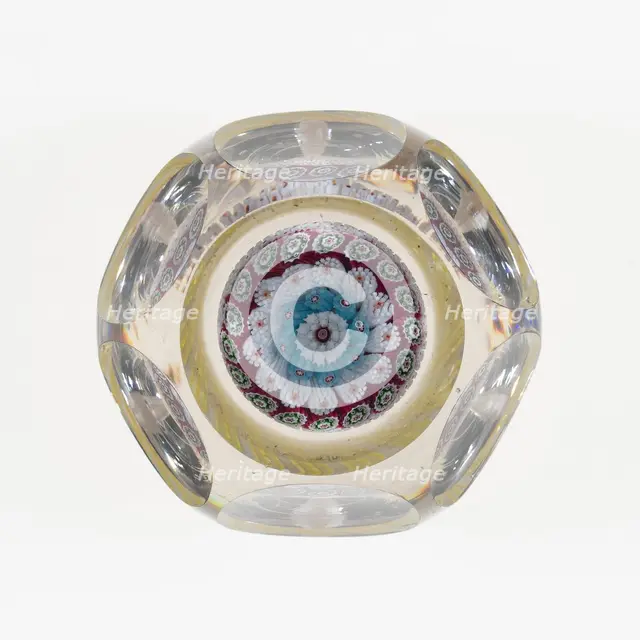 Paperweight, , c. 1845-1860. Creator: Baccarat Glasshouse.