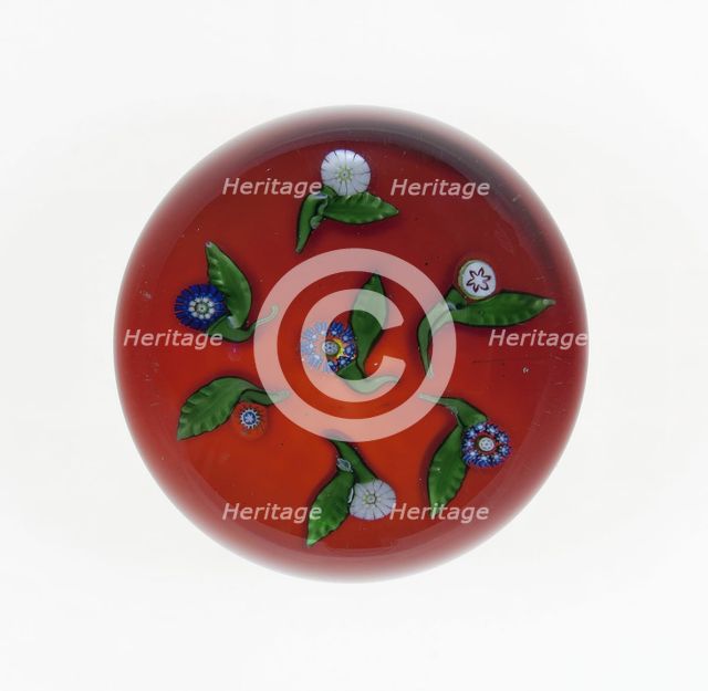 Paperweight, , c. 1845-1860. Creator: Saint-Louis Glassworks.