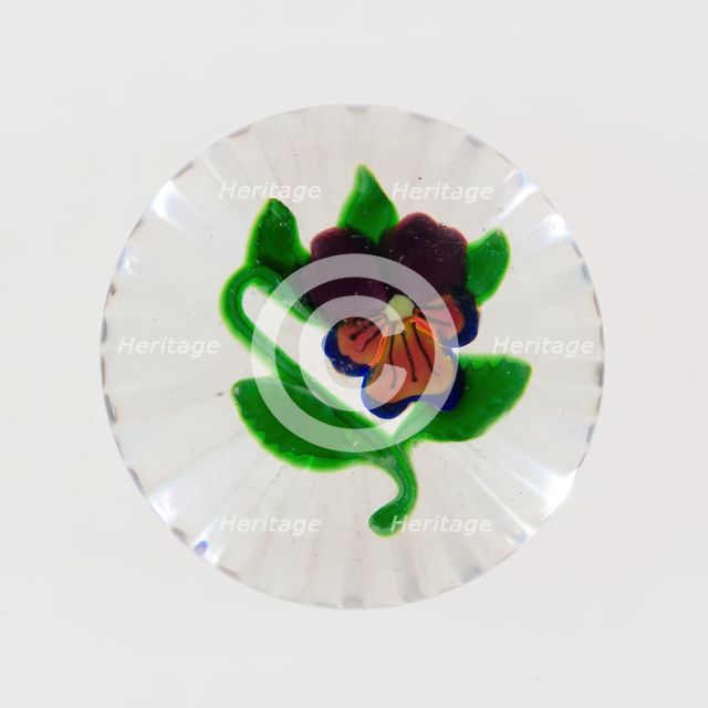 Paperweight, France, 1848. Creator: Saint-Louis Glassworks.