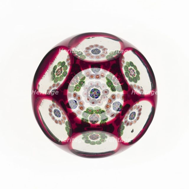 Paperweight, France, 19th century. Creator: Baccarat Glasshouse.