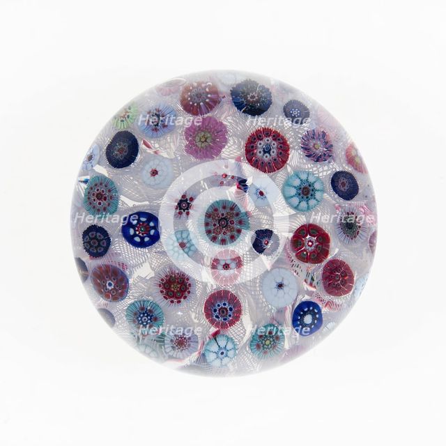 Paperweight, France, c. 1845-55. Creator: Saint-Louis Glassworks.