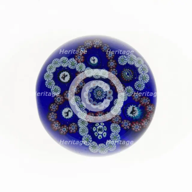 Paperweight, France, c. 1845/60. Creator: Baccarat Glasshouse.