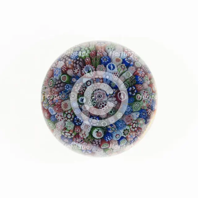 Paperweight, France, c. 1845/60. Creator: Baccarat Glasshouse.