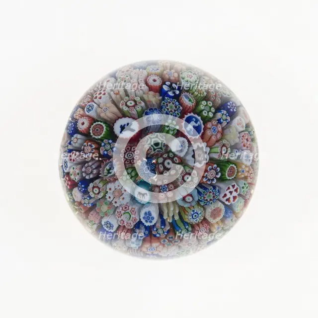 Paperweight, France, c. 1845/60. Creator: Baccarat Glasshouse.