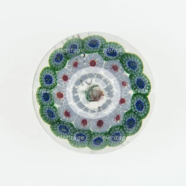 Paperweight, France, c. 1845/60. Creator: Baccarat Glasshouse.