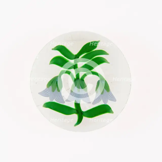 Paperweight, France, c. 1845/60. Creator: Baccarat Glasshouse.