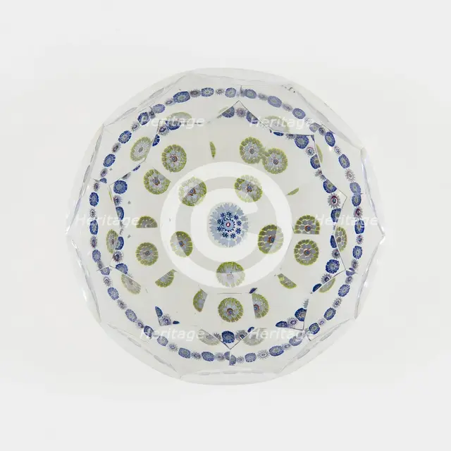 Paperweight, France, c. 1845/60. Creator: Clichy Glassworks.