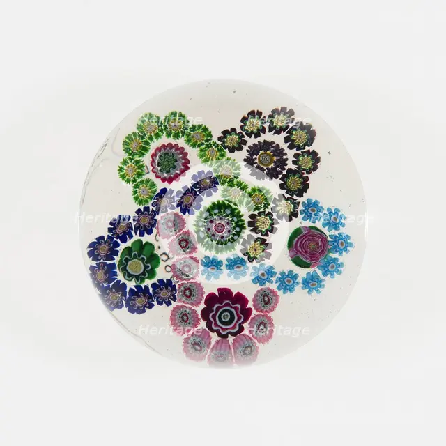 Paperweight, France, c. 1845/60. Creator: Clichy Glassworks.