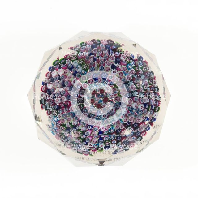 Paperweight, France, c. 1845/60. Creator: Clichy Glassworks.