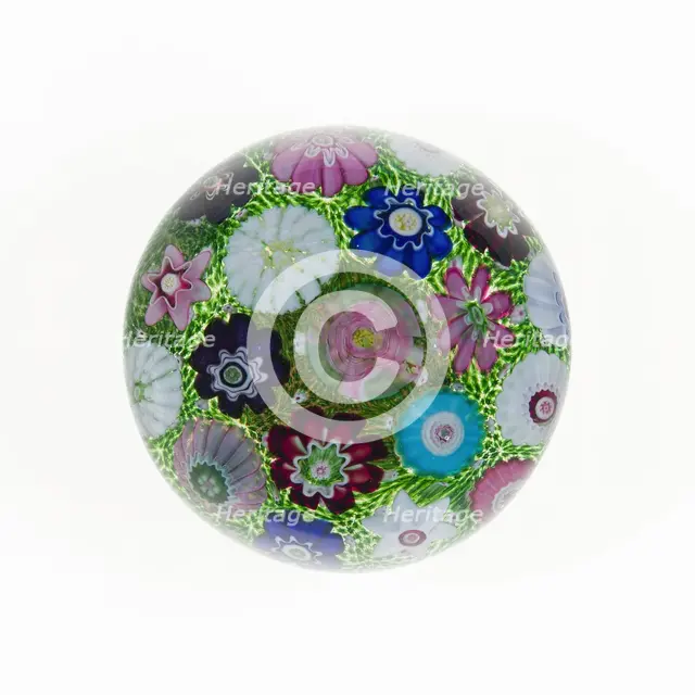 Paperweight, France, c. 1845/60. Creator: Clichy Glassworks.