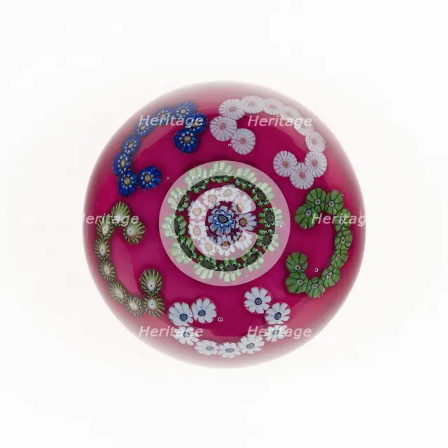 Paperweight, France, c. 1845/60. Creator: Clichy Glassworks.
