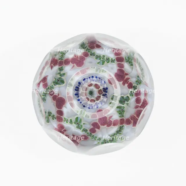 Paperweight, France, c. 1845/60. Creator: Clichy Glassworks.