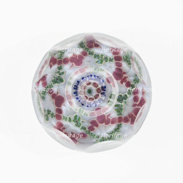 Paperweight, France, c. 1845/60. Creator: Clichy Glassworks.