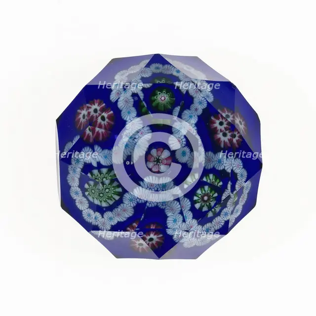 Paperweight, France, c. 1845/60. Creator: Clichy Glassworks.