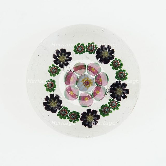 Paperweight, France, c. 1845/60. Creator: Clichy Glassworks.