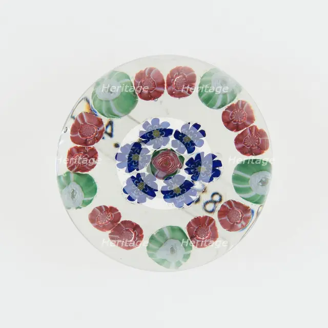 Paperweight, France, c. 1845/60. Creator: Clichy Glassworks.